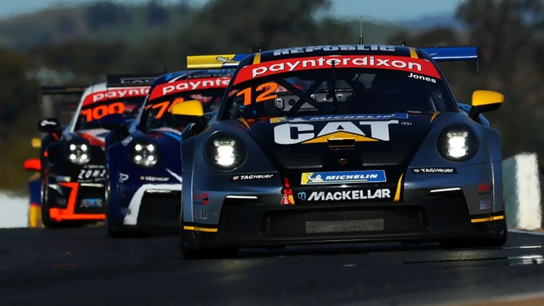 Harri Jones claims maiden Porsche Paynter Dixon Carrera Cup Australia round win